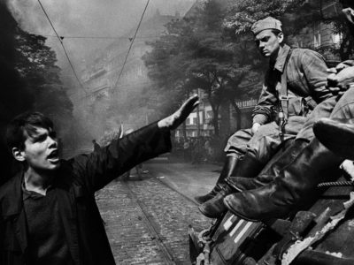 (Josef-Koudelka)-Invasion-by-Warsaw-Pact-Troops,-Prague-(1968)